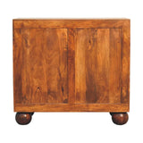 Carved Ball Cabinet - Chestnut - Furniture Home Direct