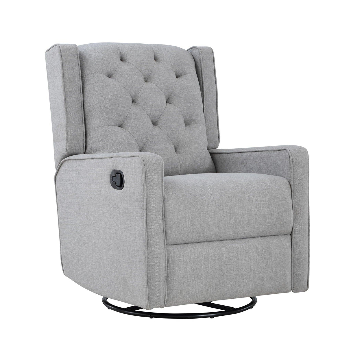 Milah - Gliding Swivel Recliner Tufted - Furniture Home Direct