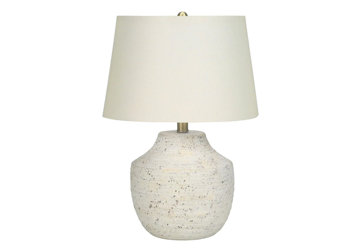 Modern Lighting, Table Lamp, Concrete - Cream - Furniture Home Direct