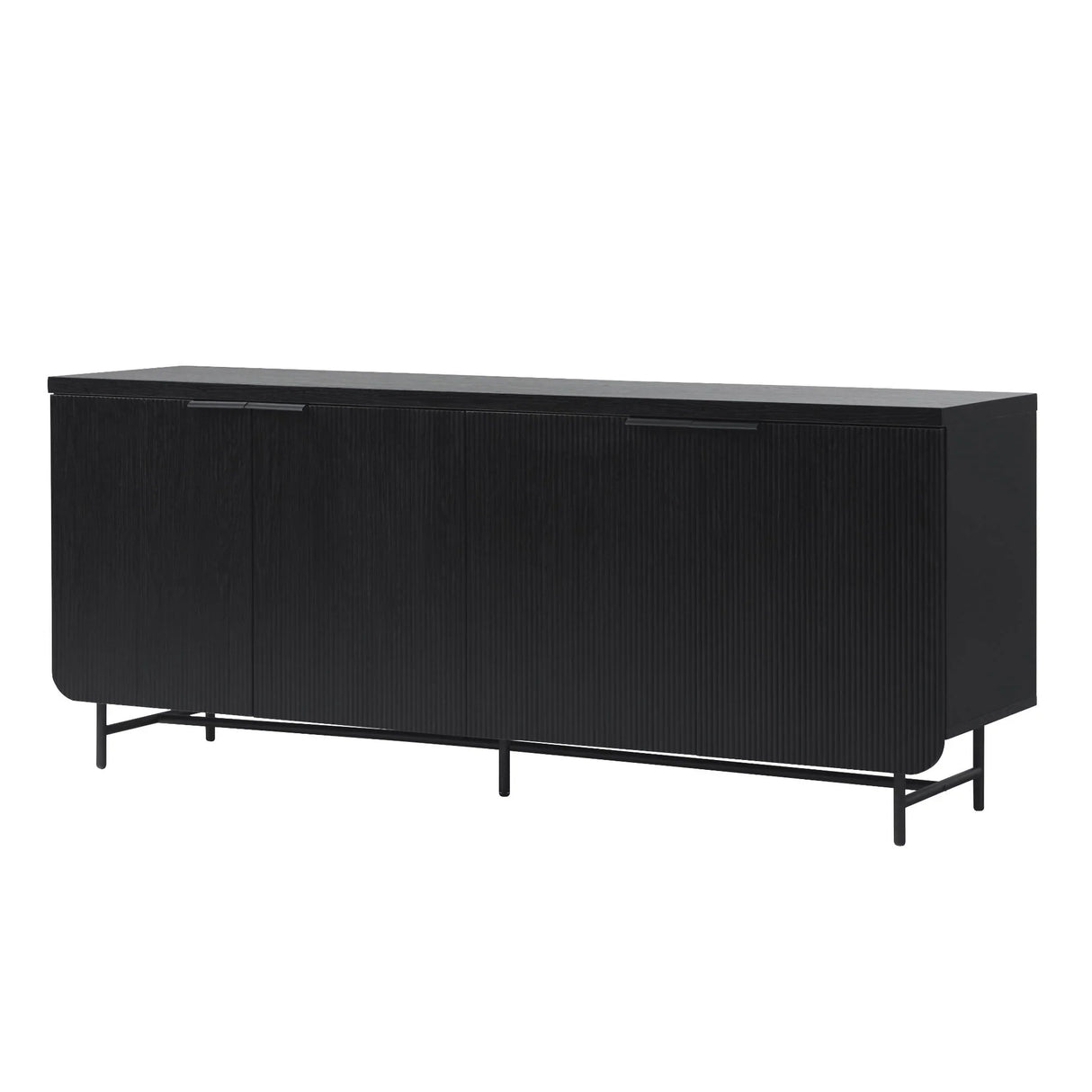 Modern Fluted Door Minimalist Storage Sideboard - Furniture Home Direct