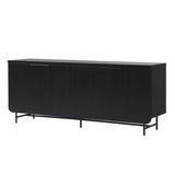 Modern Fluted Door Minimalist Storage Sideboard - Furniture Home Direct
