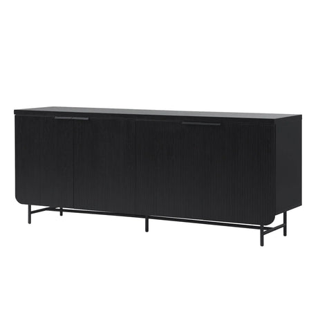 Modern Fluted Door Minimalist Storage Sideboard - Furniture Home Direct