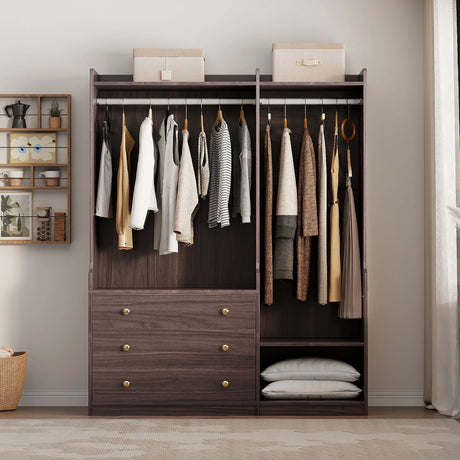 Open Wardrobe Storage For Bedroom - Furniture Home Direct