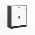 Freestanding Wooden Shoe Cabinet, 4 Tier Organizer With Drawer - Furniture Home Direct