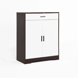 Freestanding Wooden Shoe Cabinet, 4 Tier Organizer With Drawer - Furniture Home Direct