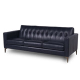Mid-Century Tufted Leather Sofa - Furniture Home Direct