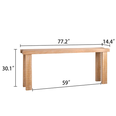 Long Wood Console Table - Furniture Home Direct