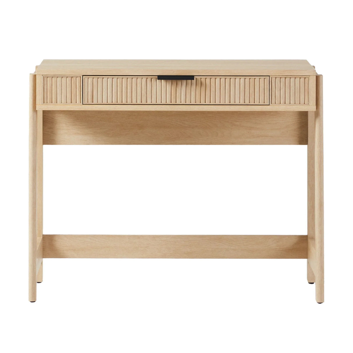 Transitional Reeded Writing Desk With Drawer - Furniture Home Direct