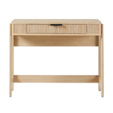 Transitional Reeded Writing Desk With Drawer - Furniture Home Direct