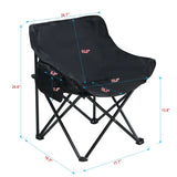 2 Pieces Outdoor Camping Chairs Folding / Portable, Comfortable Seating, Durable Steel Fram - Furniture Home Direct