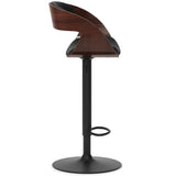 Archer - Bentwood Adjustable Swivel Bar Stool - Black - Furniture Home Direct