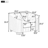 Upholstered Accent Sofa Chair With Removable Cushion - Furniture Home Direct