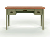 Vineyard - Writing Desk - Sage Green And Fruitwood - Furniture Home Direct