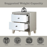 Sliverfluff - Mirrored Nightstand - Champagne - Furniture Home Direct