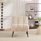Upholstered Armless Chair For Living Room - Furniture Home Direct