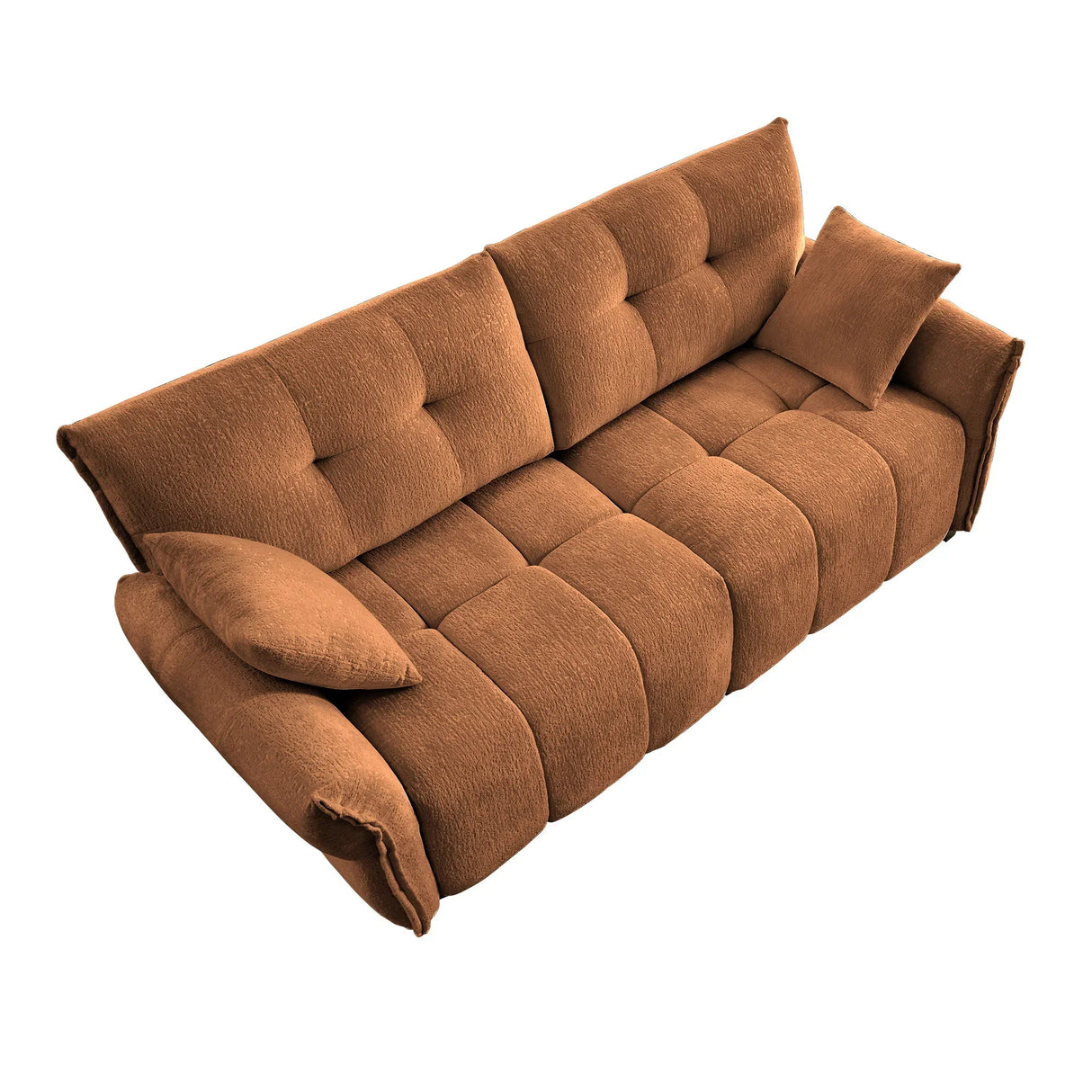 Modern Sofa & Pillows, Textured Cover, High Rebound Cushions - Furniture Home Direct