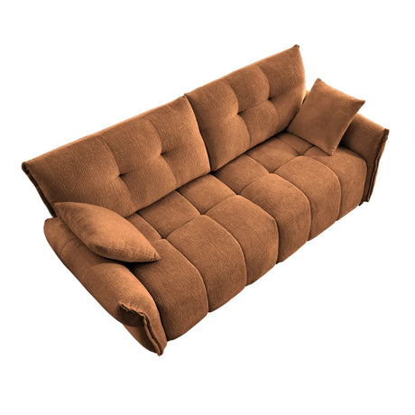 Modern Sofa & Pillows, Textured Cover, High Rebound Cushions - Furniture Home Direct