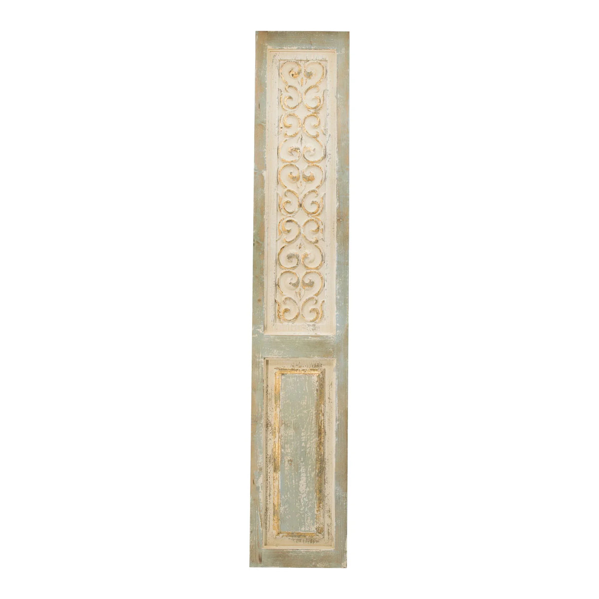 Large Wooden Rectangle Hanging Panel Decorative Wall Sculpture, Carved Wall Art - Beige - Furniture Home Direct