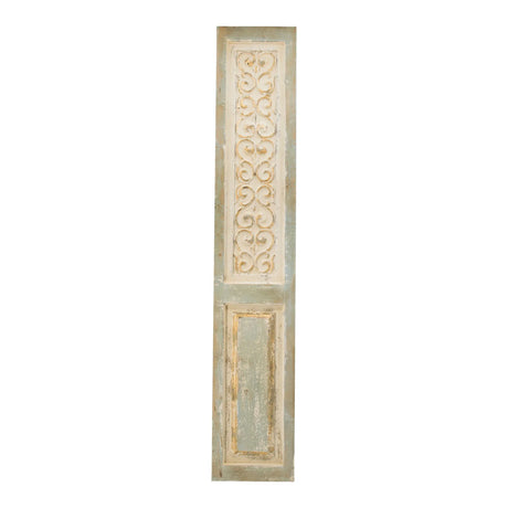 Large Wooden Rectangle Hanging Panel Decorative Wall Sculpture, Carved Wall Art - Beige - Furniture Home Direct