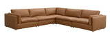 Brighton - Top Grain Leather Modular Sectional - Brown - Furniture Home Direct