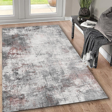 Toucan - Washable Non - Slip Area Rug - Ivory / Dark Gray - Furniture Home Direct