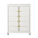 Uriuni - Chest - Gold / White - Furniture Home Direct