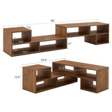Cube TV Stand With Open Storage And 2 Shelves - Furniture Home Direct