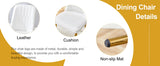 4 Modern Dining Chairs - White - Furniture Home Direct