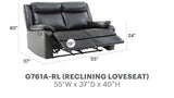 Stylish Reclining Loveseat For Two - Furniture Home Direct