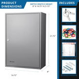 Adjustable Key Cabinet With Lock - Furniture Home Direct