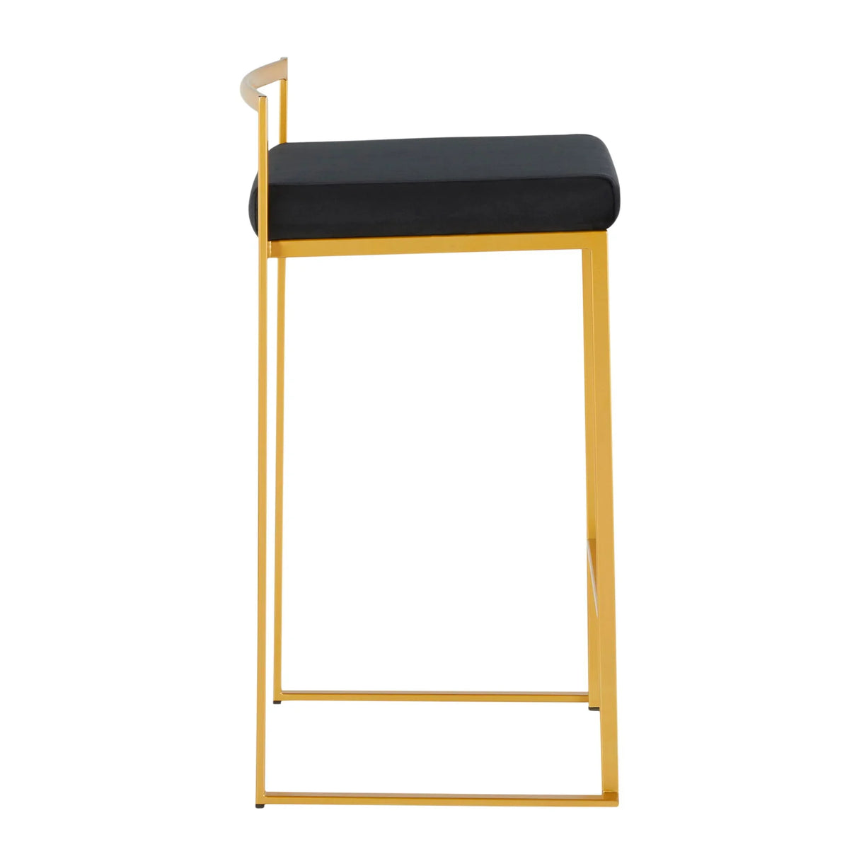 Fuji - Contemporary / Glam Design Counter Stool (Set of 2) - Furniture Home Direct