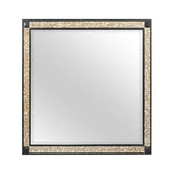 Lively - Mirror With Glitter Detail - Black - Furniture Home Direct
