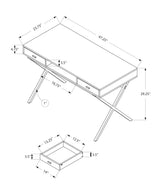 Computer Desk For Home Office, Laptop, Storage Drawers, Glossy Contemporary & Modern - Furniture Home Direct