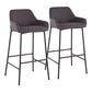 Daniella - Industrial Fixed Height Bar Stool (Set of 2) - Furniture Home Direct