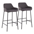 Daniella - Industrial Fixed Height Bar Stool (Set of 2) - Furniture Home Direct