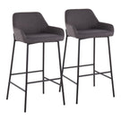 Daniella - Industrial Fixed Height Bar Stool (Set of 2) - Furniture Home Direct
