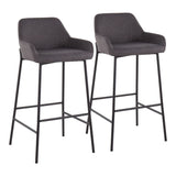 Daniella - Industrial Fixed Height Bar Stool (Set of 2) - Furniture Home Direct