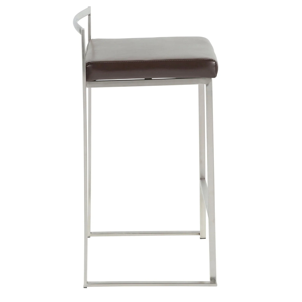 Fuji - Contemporary, Stackable Elegant Counter Stool (Set of 2) - Furniture Home Direct