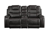 Braylon - Recliner Loveseat With Cupholder Console - Brown - Furniture Home Direct