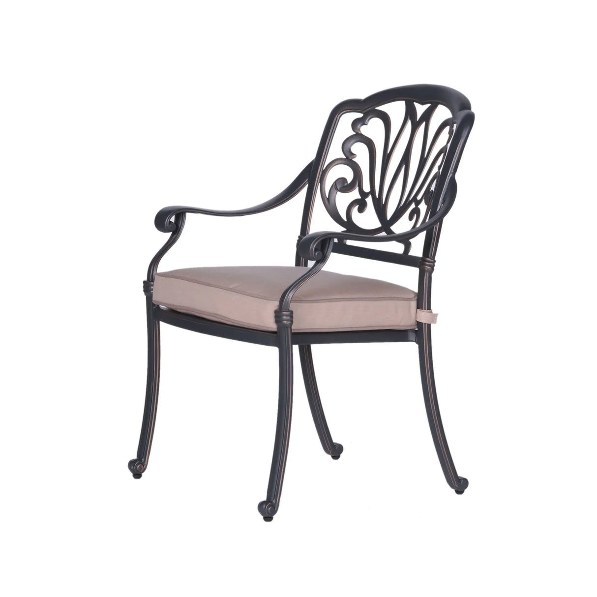Rectangular Metal Dining Set With Cushions - Furniture Home Direct