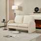 Loveseat Sofa Small Couch For Living Room, Sherpa Fabric Upholstered Loveseat Sofa Couch, Small Loveseat Sofa For Apartment, Bedroom - Furniture Home Direct