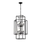 8 Light Lantern Chandelier Lighting, Entryway Chandeliers For High Ceilings, Chandeliers For Dining Room, Foyer, Entry, Staircase, Hallway, Height Adjustable (E12 Bulbs Not Included) - Furniture Home Direct