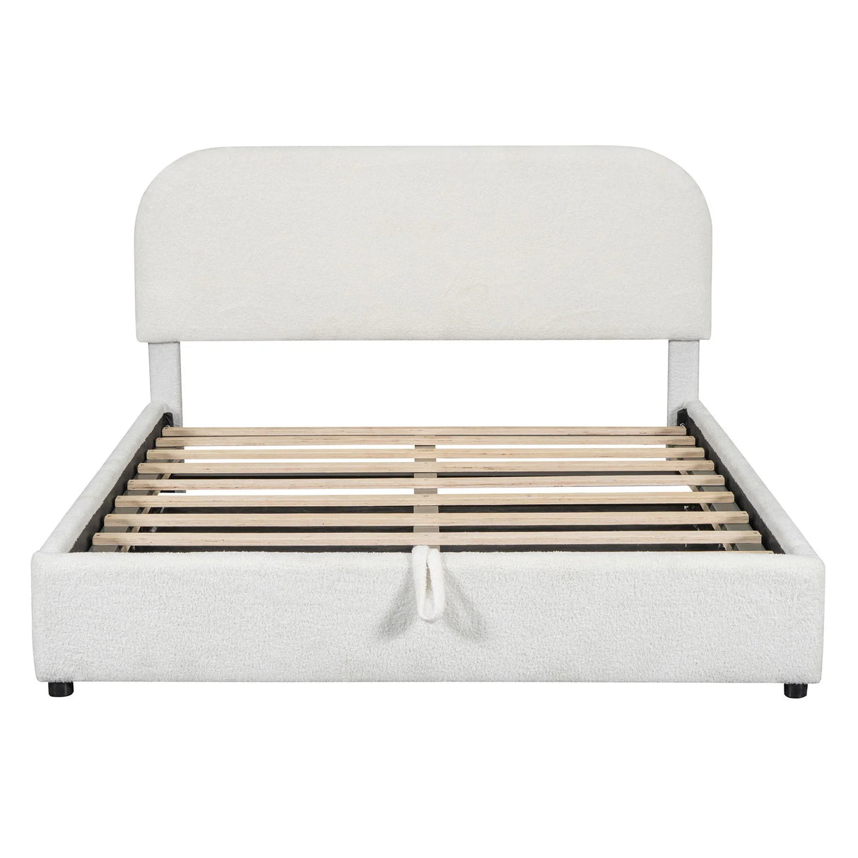 Upholstered Platform Bed With Hydraulic Storage System - Furniture Home Direct