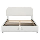 Upholstered Platform Bed With Hydraulic Storage System - Furniture Home Direct