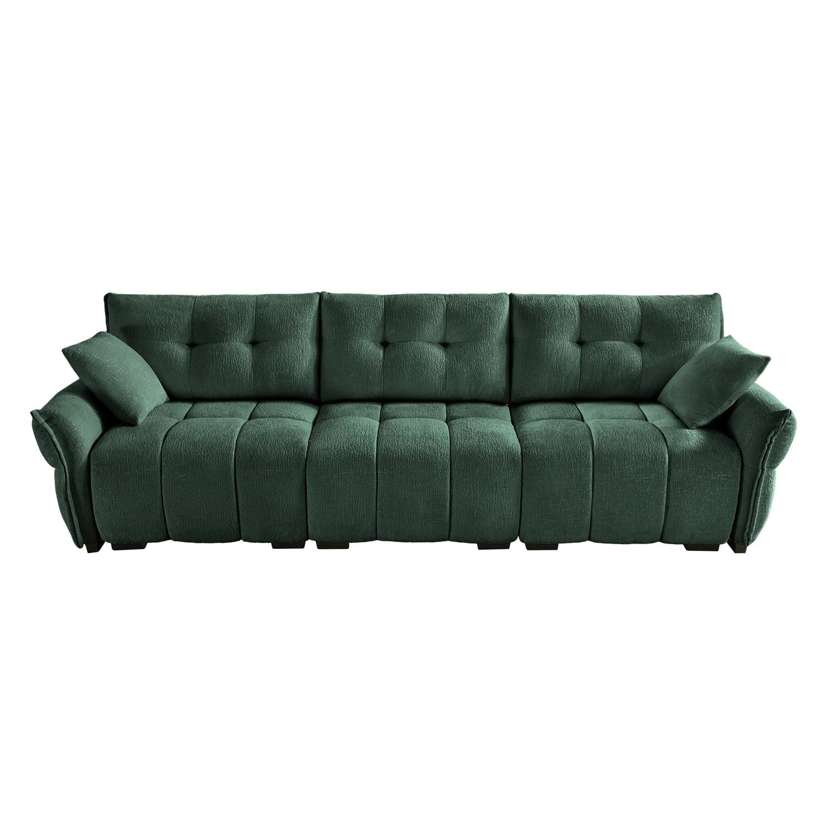 Chenille Sofa - Green - Furniture Home Direct