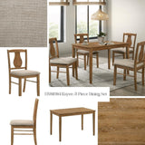 Kayee - 5 Pieces Pack Dining Set - Weathered Oak - Furniture Home Direct