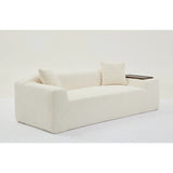 2 Piece Boucle Cloud Living Room Set, Beige - Furniture Home Direct