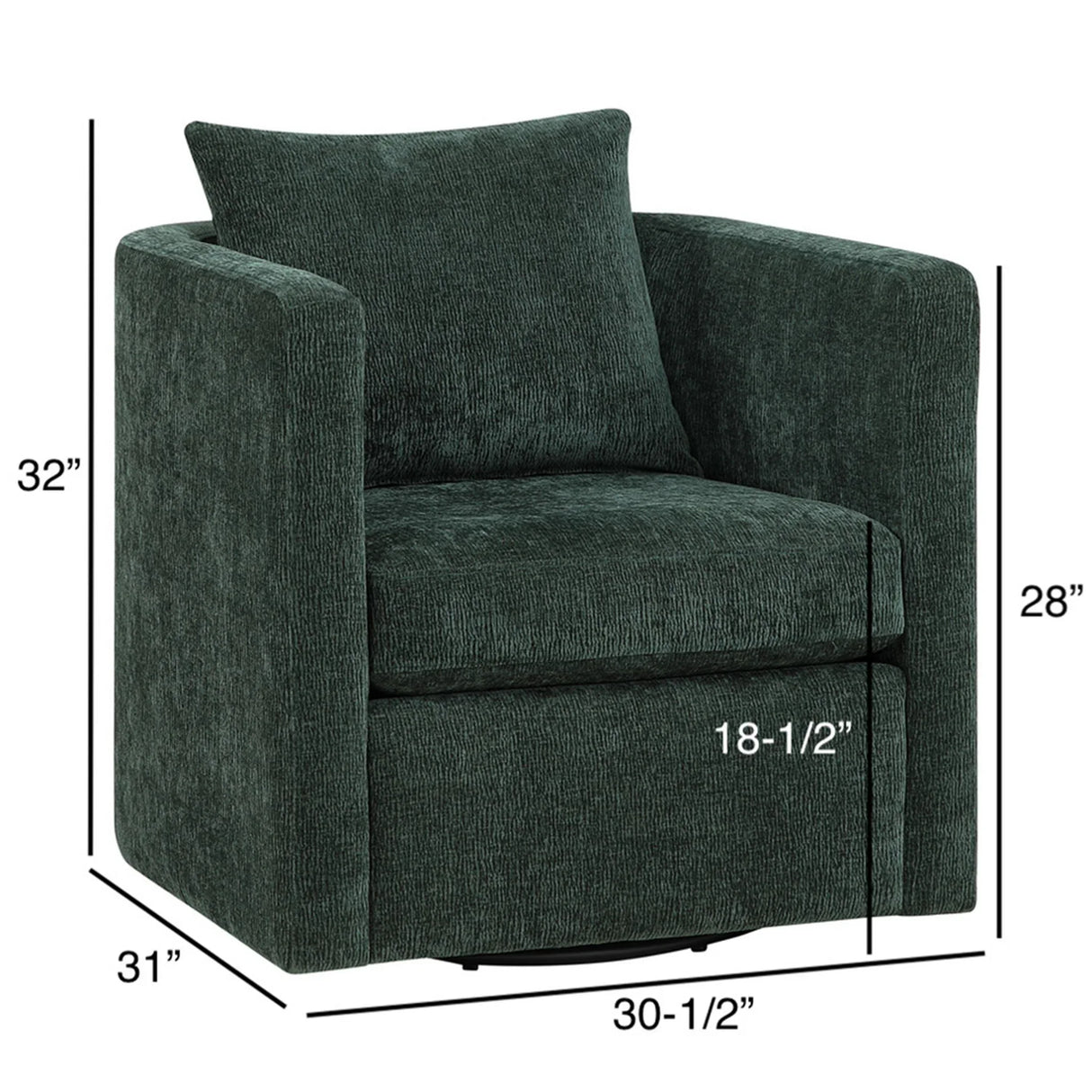 Sutton - Swivel Barrel Chair - Furniture Home Direct