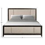 Upholstered Headboard & Footboard With Traditional Styling Bed - Furniture Home Direct