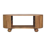 Soba - Ball Open Coffee Table - Oak - Furniture Home Direct